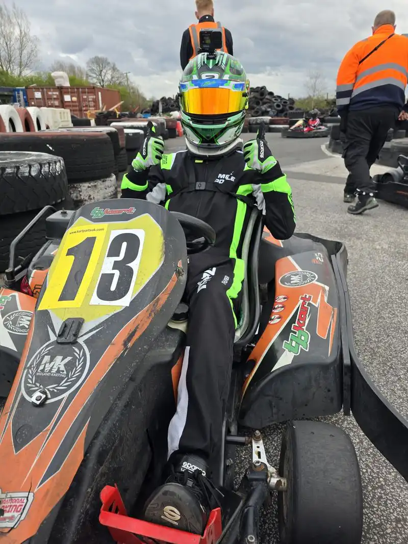 MIDLAND KARTING CHAMPIONSHIP ROUND 2 MAX MADE PODIUM P3