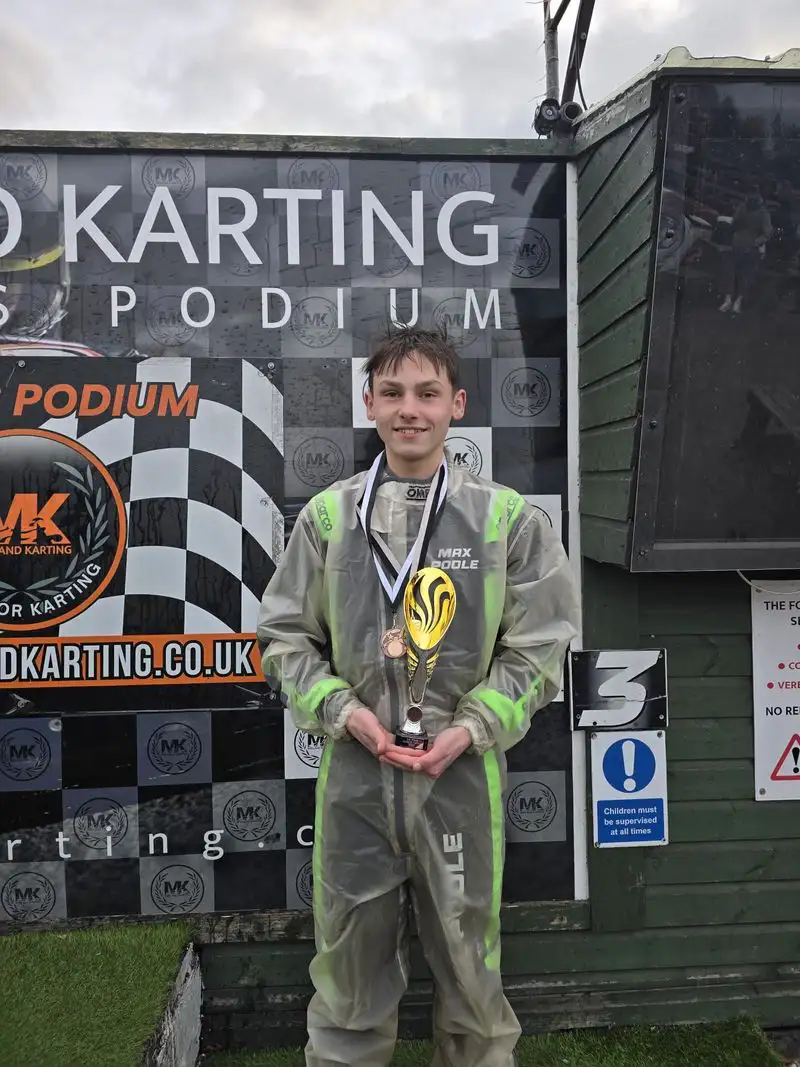 MIDLAND KARTING CHAMPIONSHIP ROUND 2 MAX MADE PODIUM P3